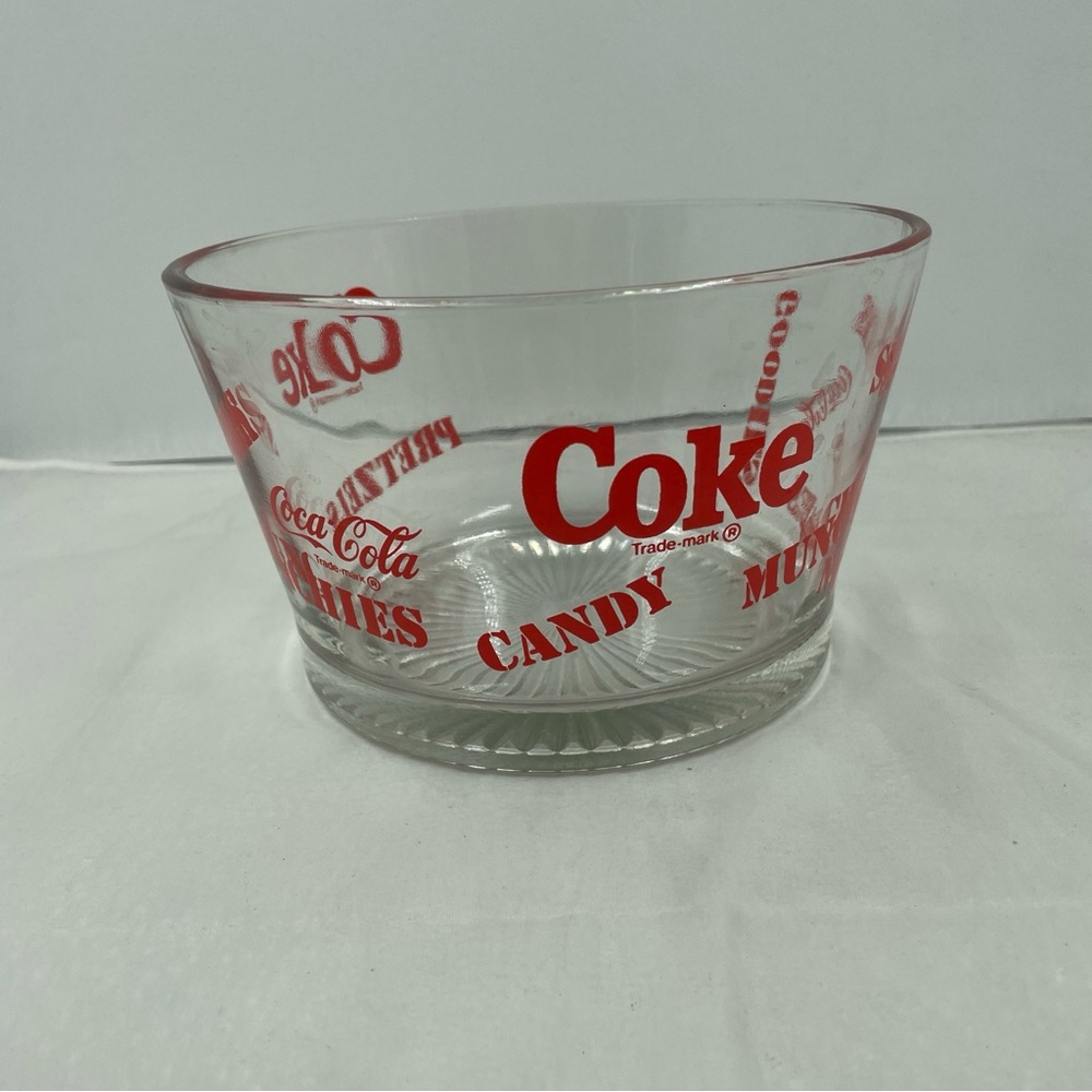 Vintage Coke Glass Serving Bowl